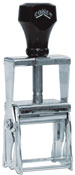 CPL 41 - Comet Industrial Self-Inking Stamp
Impression Size: 1-1/4" x 2-1/8"
Heavy duty metal stamp Great for industrial use.  Customize your design or get with grooves for RibType for no extra charge!