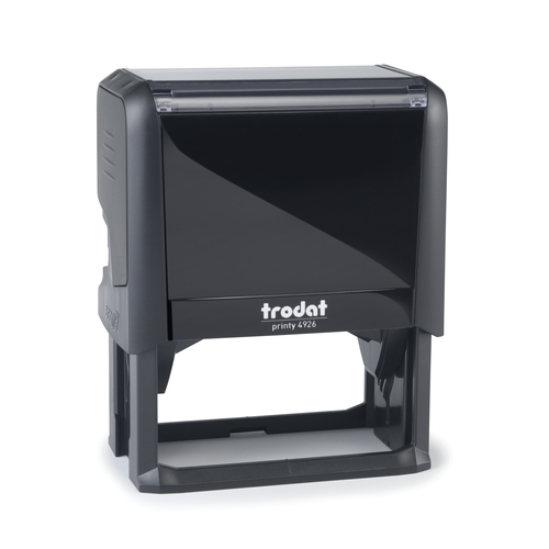 The new Trodat Printy 4926 has an impression size of 75x38mm
Comes with built in ink-pad for a compact design and provides thousands of clear imprints
Produced with high portion of recycled plastic material through renewable energy plus off-set programs