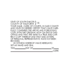 GOV-CLERK - Clerk of Courts Stamp