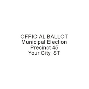 GOV-OFFBALL - Official Ballot Stamp