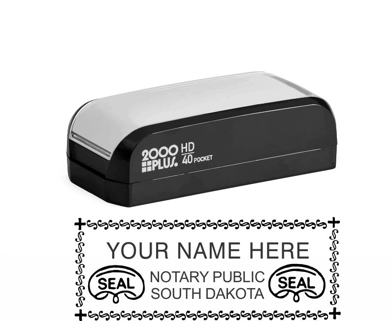 South Dakota Notary Pocket Stamp 